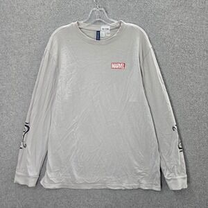 Marvel x Divided Men Shirt XL Gray Venom Vs Carnage Graphic Long Sleeve Tee READ